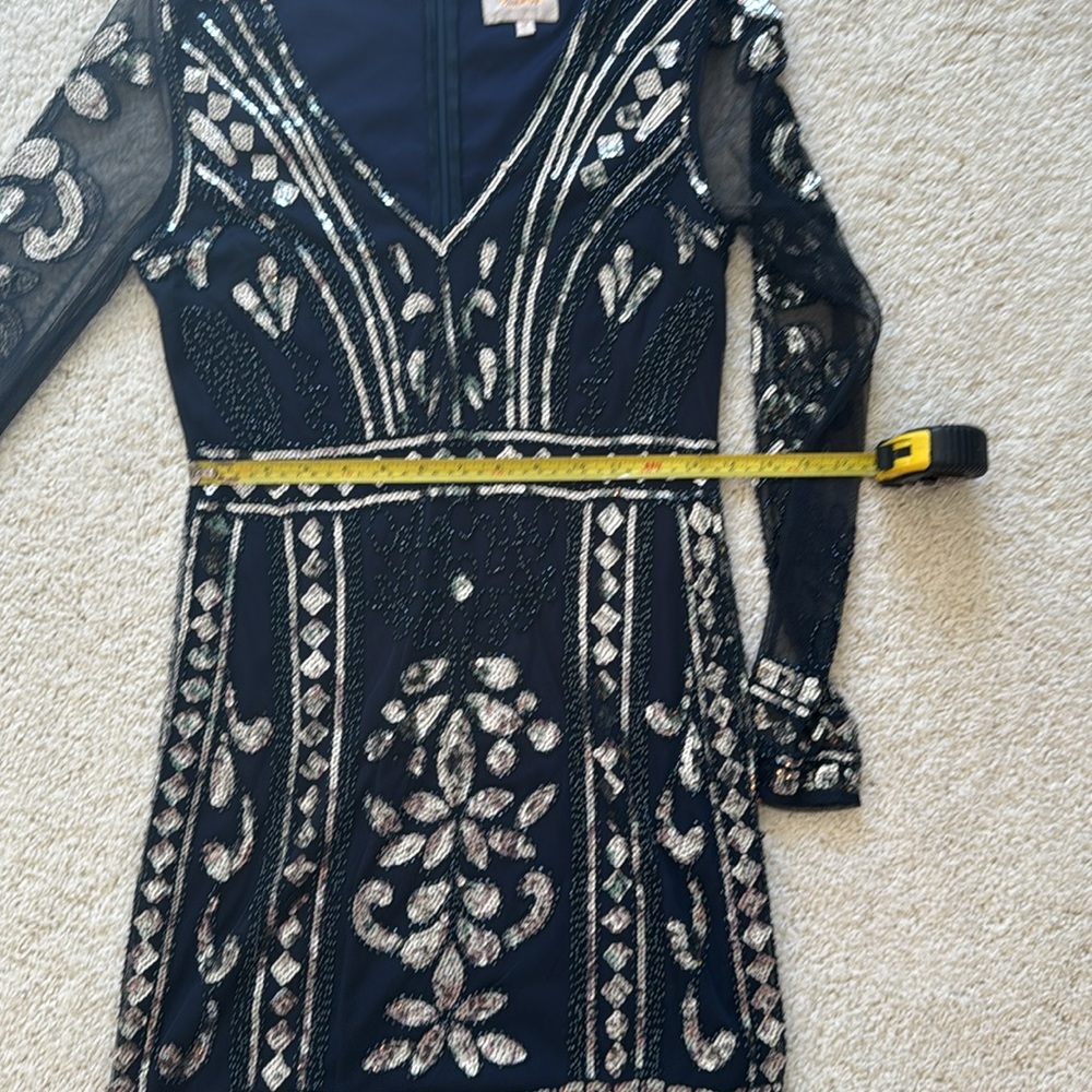 Stunning Beaded Formal Mini Dress - Picture 7 of 8